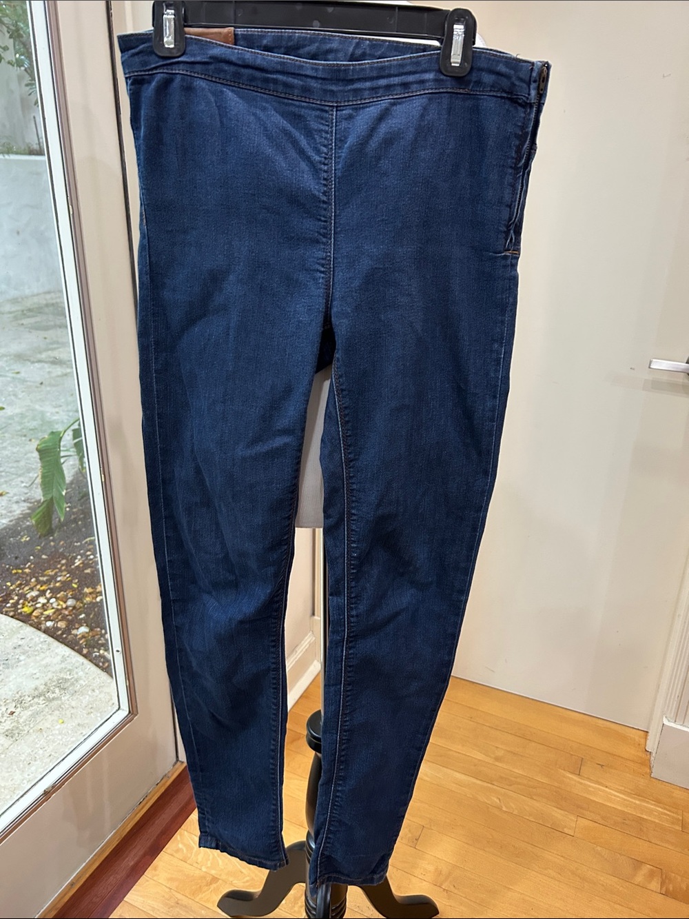 Zara Women's Dark Blue Skinny Jeans